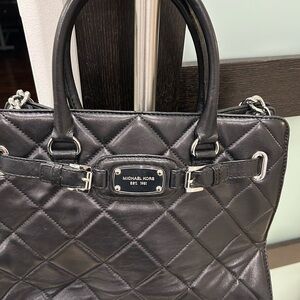 Michael Kors Black Quilted Shoulder Bag